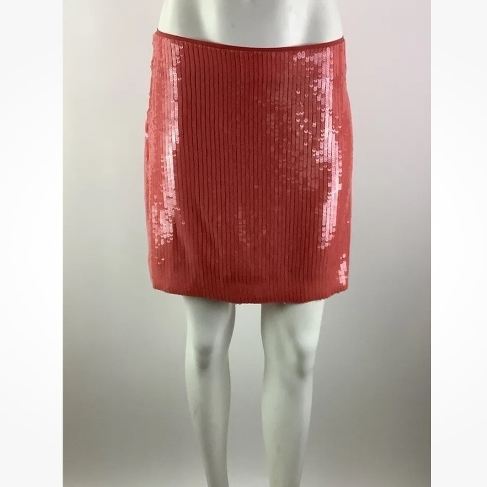 NWT J Crew Collection Sz 8 The Sequin Mini Skirt In Pink Polyester Cocktail